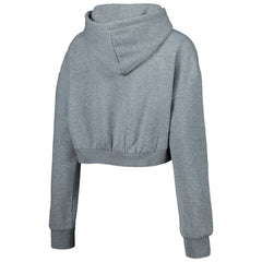 Tampa Bay Buccaneers The Wild Collective Women's Cropped Pullover Hoodie - Gray Hoodies