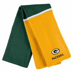 Green Bay Packers WEAR by Erin Andrews Women's Colorblock Cuffed Knit Hat with Pom and Scarf Set - Green Hats