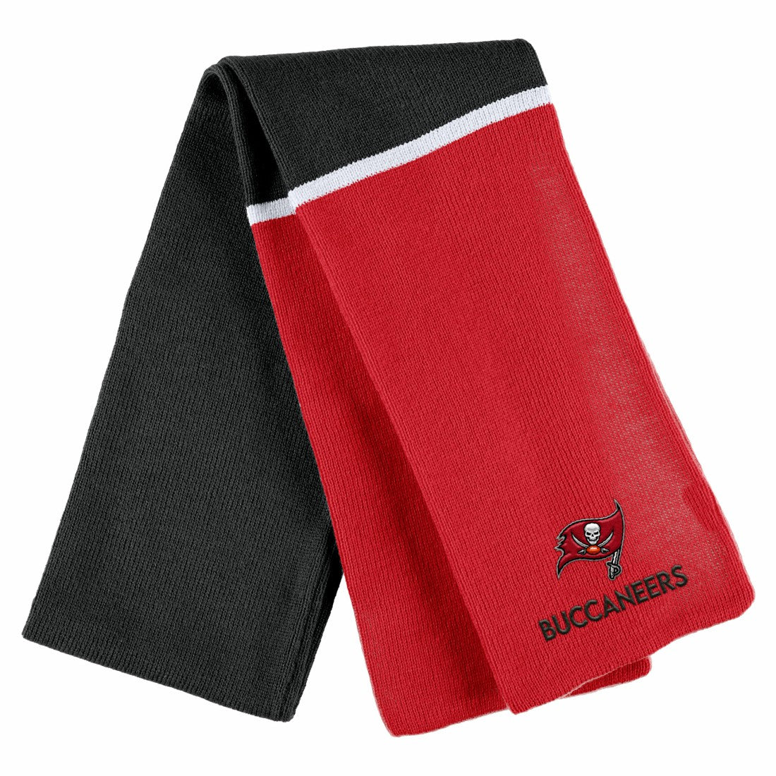 Tampa Bay Buccaneers WEAR by Erin Andrews Women's Colorblock Cuffed Knit Hat with Pom and Scarf Set - Red Hats