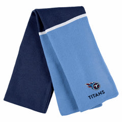 Tennessee Titans WEAR by Erin Andrews Women's Colorblock Cuffed Knit Hat with Pom and Scarf Set - Navy Hats