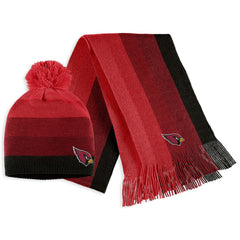 Arizona Cardinals WEAR by Erin Andrews Women's Ombre Pom Knit Hat and Scarf Set - Cardinal Hats