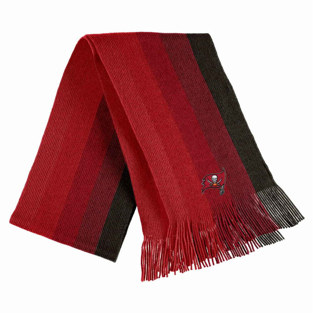 Tampa Bay Buccaneers WEAR by Erin Andrews Women's Ombre Pom Knit Hat and Scarf Set - Red Hats