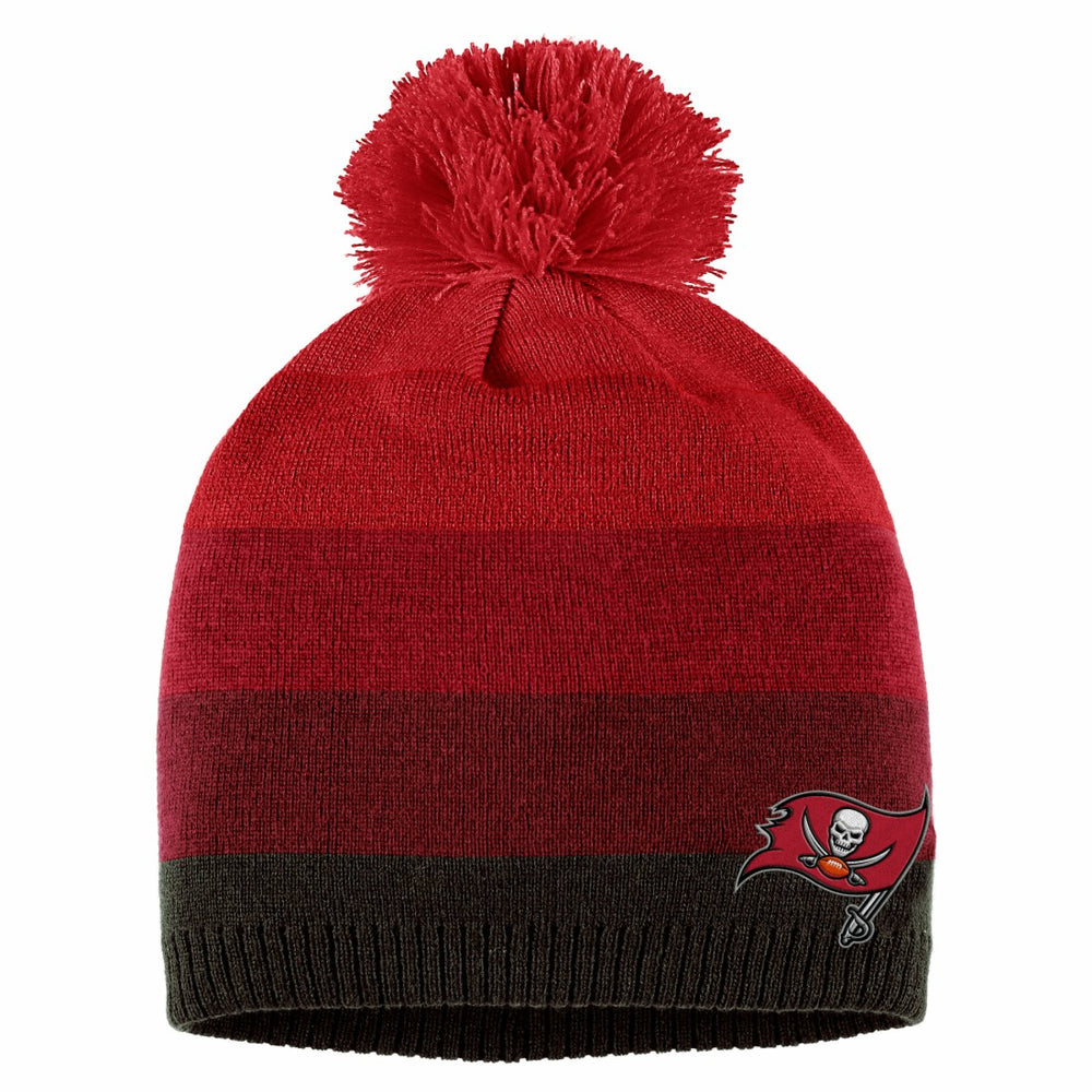 Tampa Bay Buccaneers WEAR by Erin Andrews Women's Ombre Pom Knit Hat and Scarf Set - Red Hats