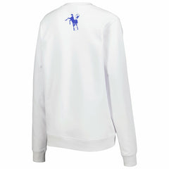 Indianapolis Colts The Wild Collective Women's Cheer V-Neck Fleece Pullover Sweatshirt - White Pullover