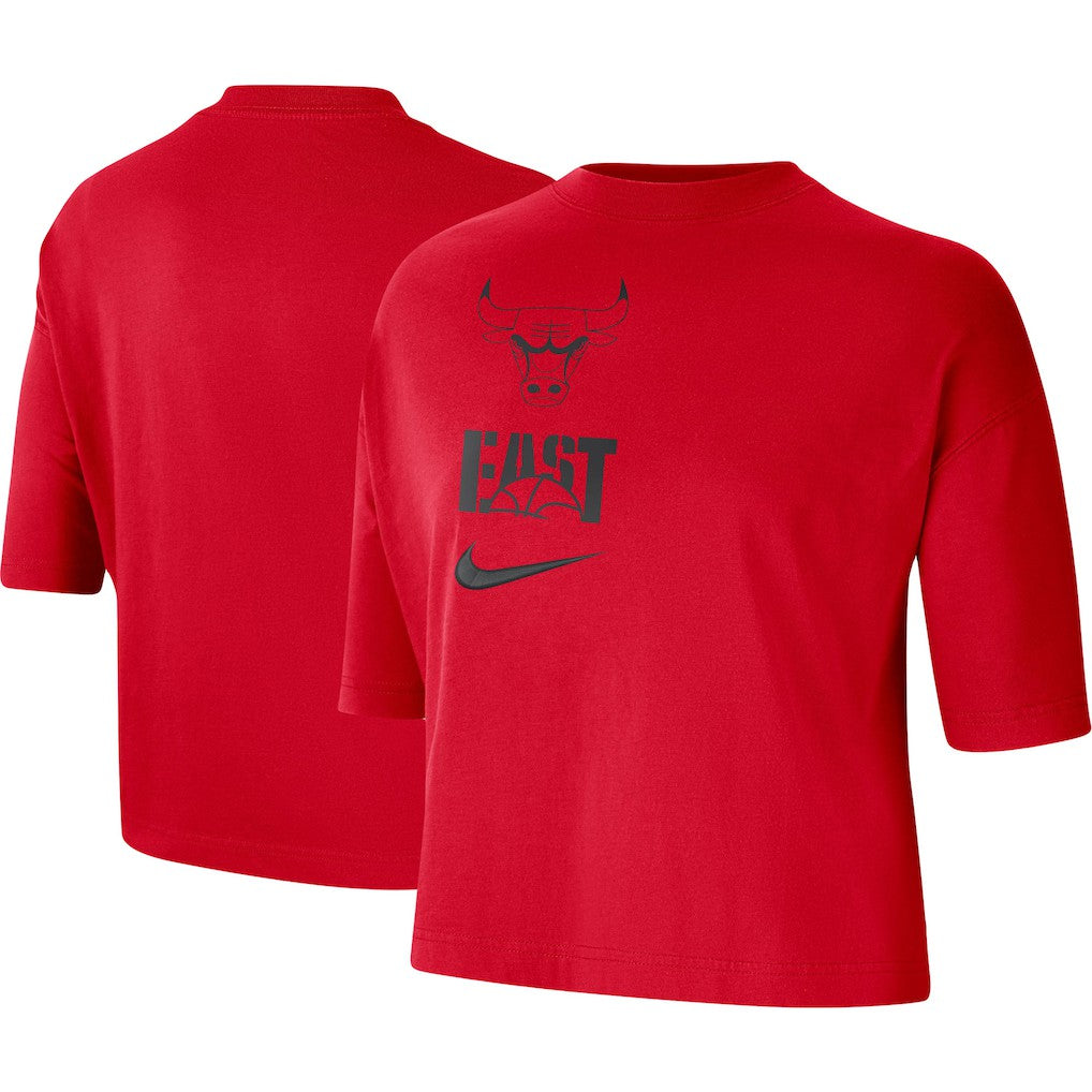 Chicago Bulls Women's Essential Boxy T-Shirt Red - Nike