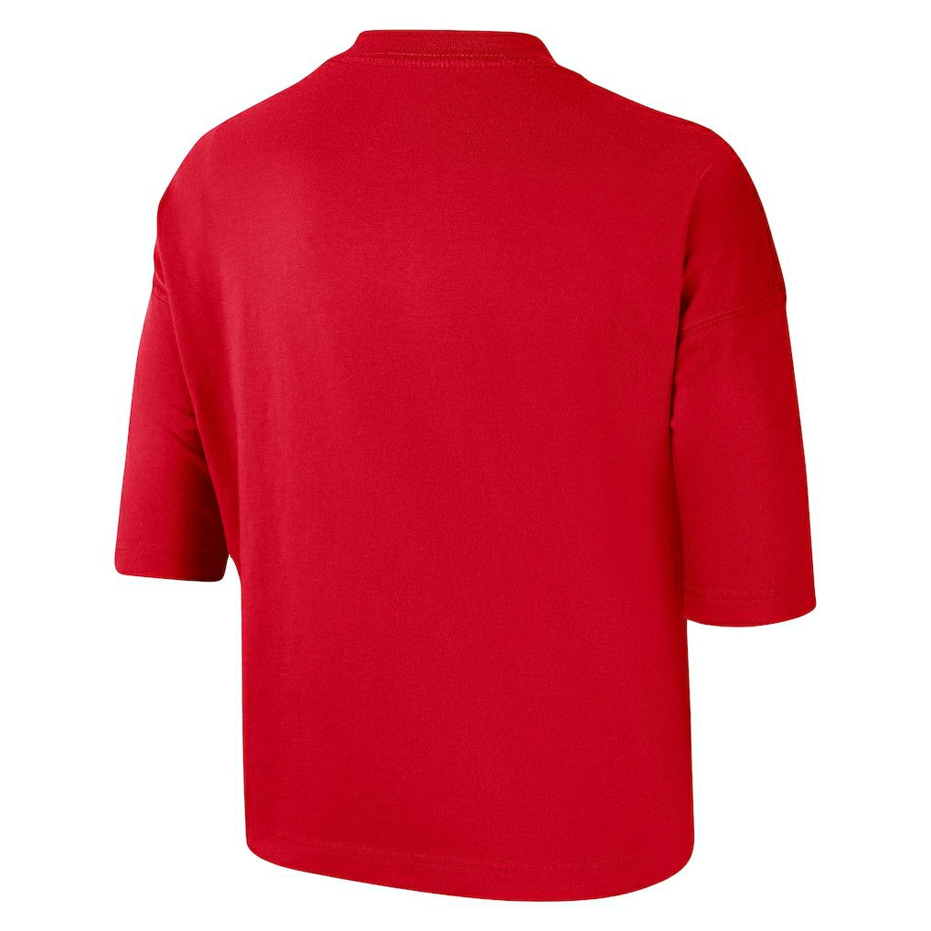 Chicago Bulls Women's Essential Boxy T-Shirt Red - Nike