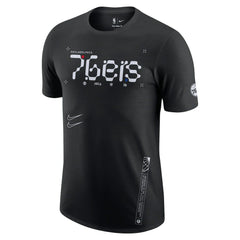Philadelphia 76ers Courtside Air Traffic Control Max90 T-Shirt Black - Nike