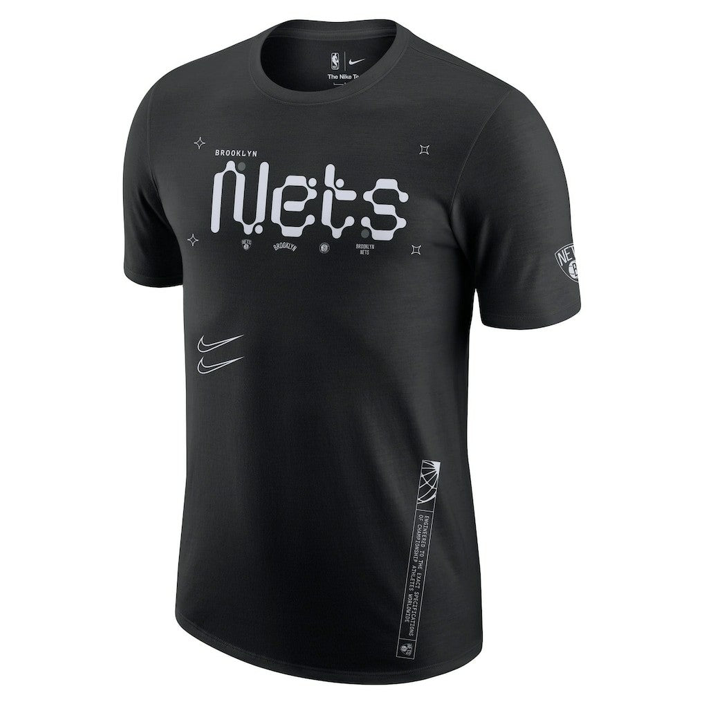 Brooklyn Nets Courtside Air Traffic Control Max90 T-Shirt Black - Nike