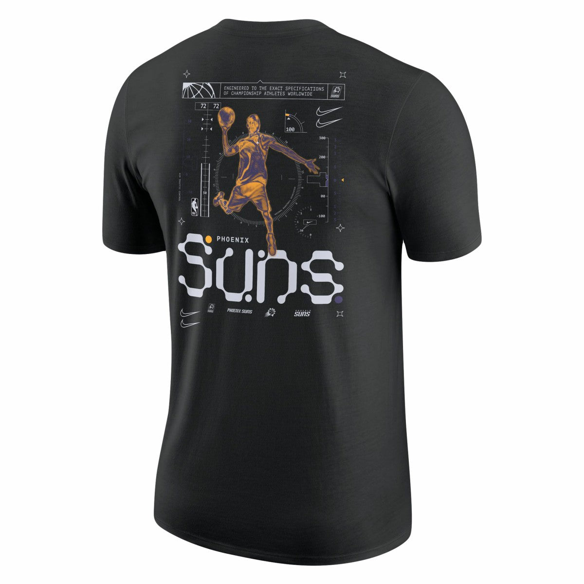 Phoenix Suns Courtside Air Traffic Control Max90 T-Shirt Black - Nike