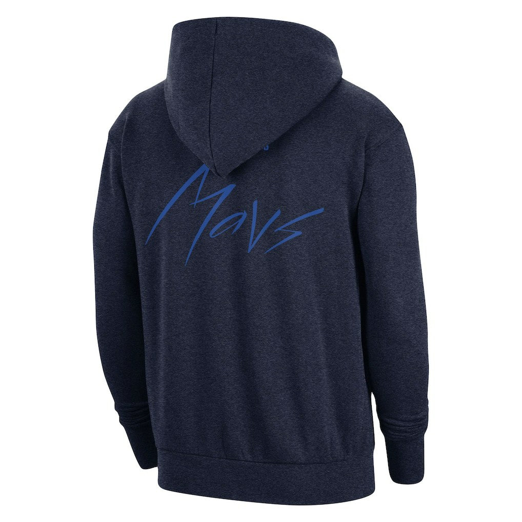 Dallas Mavericks Courtside Versus Flight Pullover Hoodie Heather Navy - Nike outlet