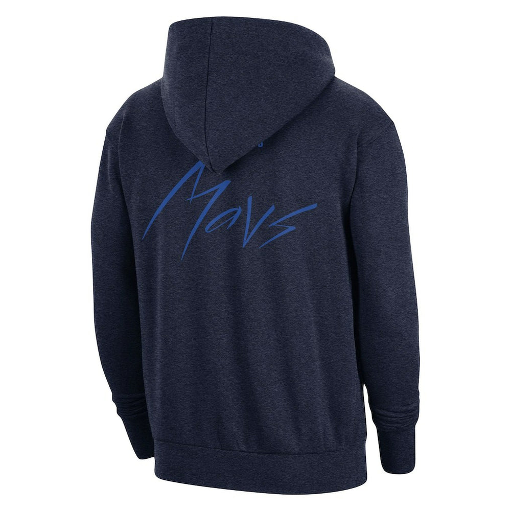 Dallas Mavericks Courtside Versus Flight Pullover Hoodie Heather Navy - Nike outlet