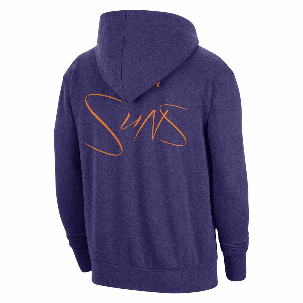 Phoenix Suns Courtside Versus Flight Pullover Hoodie Heather Purple - Nike
