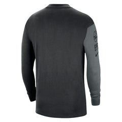 Philadelphia 76ers Courtside Versus Flight MAX90 Long Sleeve T-Shirt Black - Nike