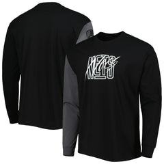 Brooklyn Nets Courtside Versus Flight MAX90 Long Sleeve T-Shirt Black - Nike
