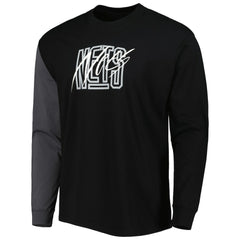 Brooklyn Nets Courtside Versus Flight MAX90 Long Sleeve T-Shirt Black - Nike
