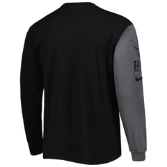 Chicago Bulls Courtside Versus Flight MAX90 Long Sleeve T-Shirt Black - Nike