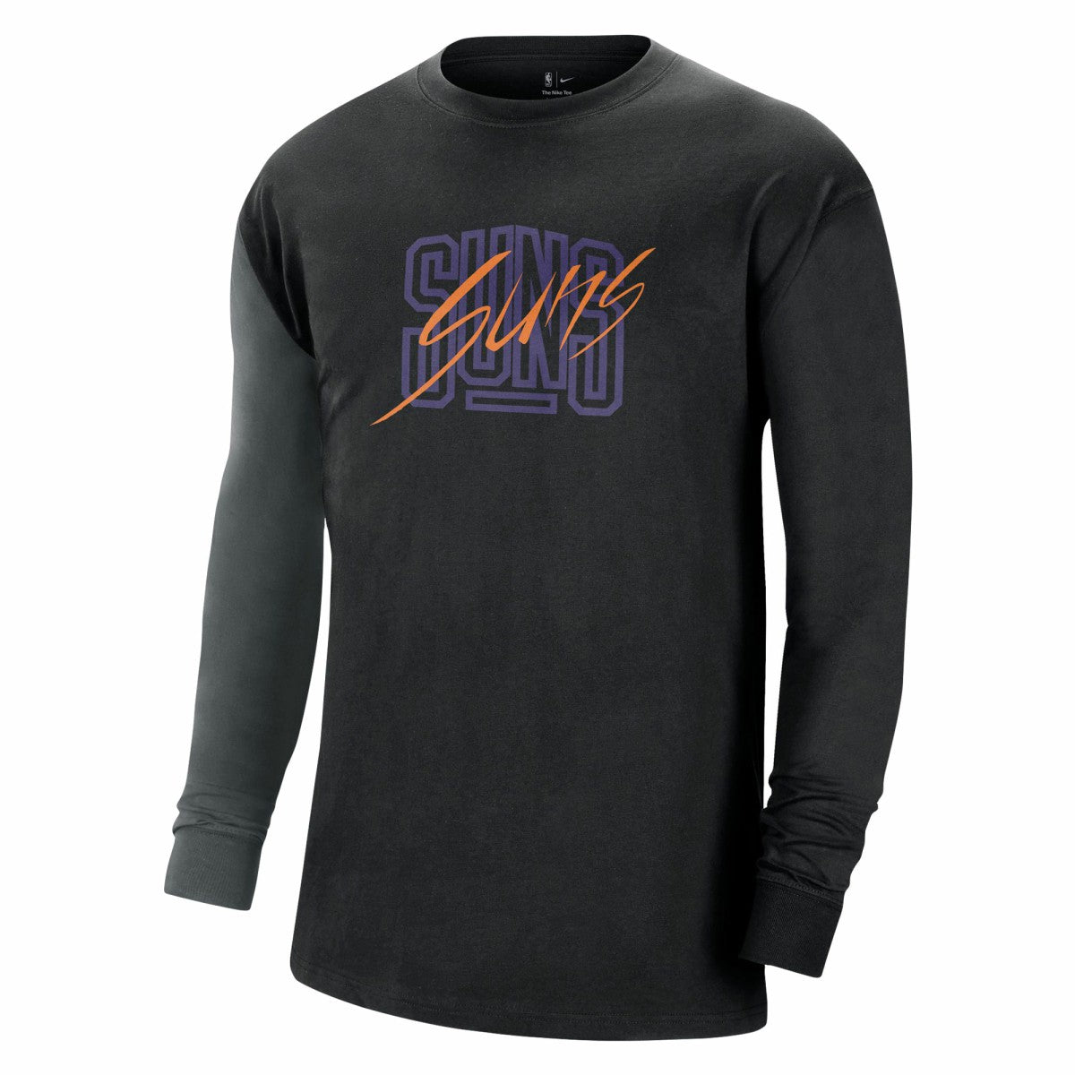 Phoenix Suns Courtside Versus Flight MAX90 Long Sleeve T-Shirt Black - Nike