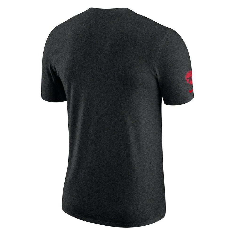 Philadelphia 76ers Courtside Versus Flight Max90 T-Shirt Heather Black - Nike