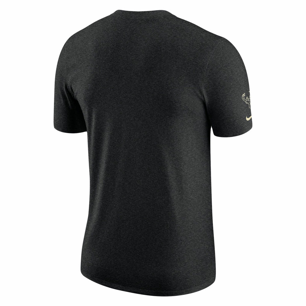 Milwaukee Bucks Courtside Versus Flight Max90 T-Shirt Heather Black - Nike outlet