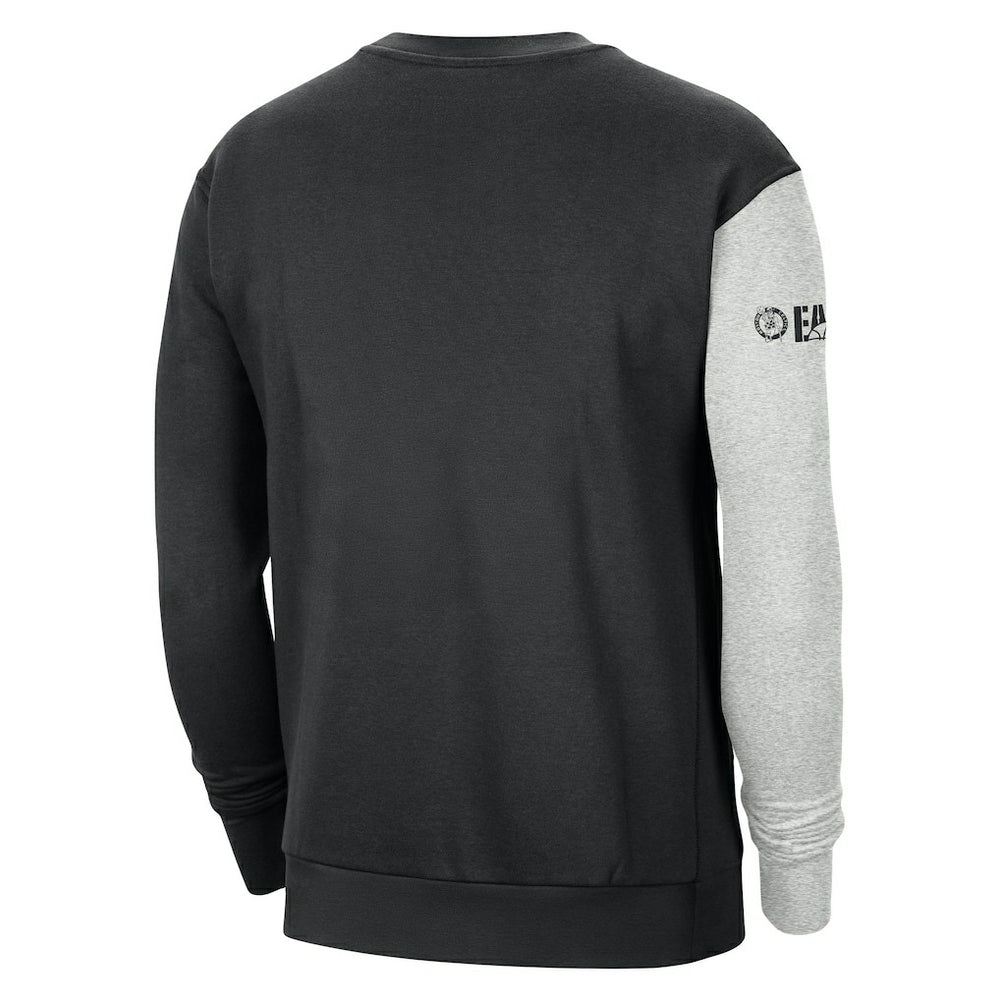 Boston Celtics Courtside Versus Force & Flight Pullover Sweatshirt Black/Heather Gray - Nike