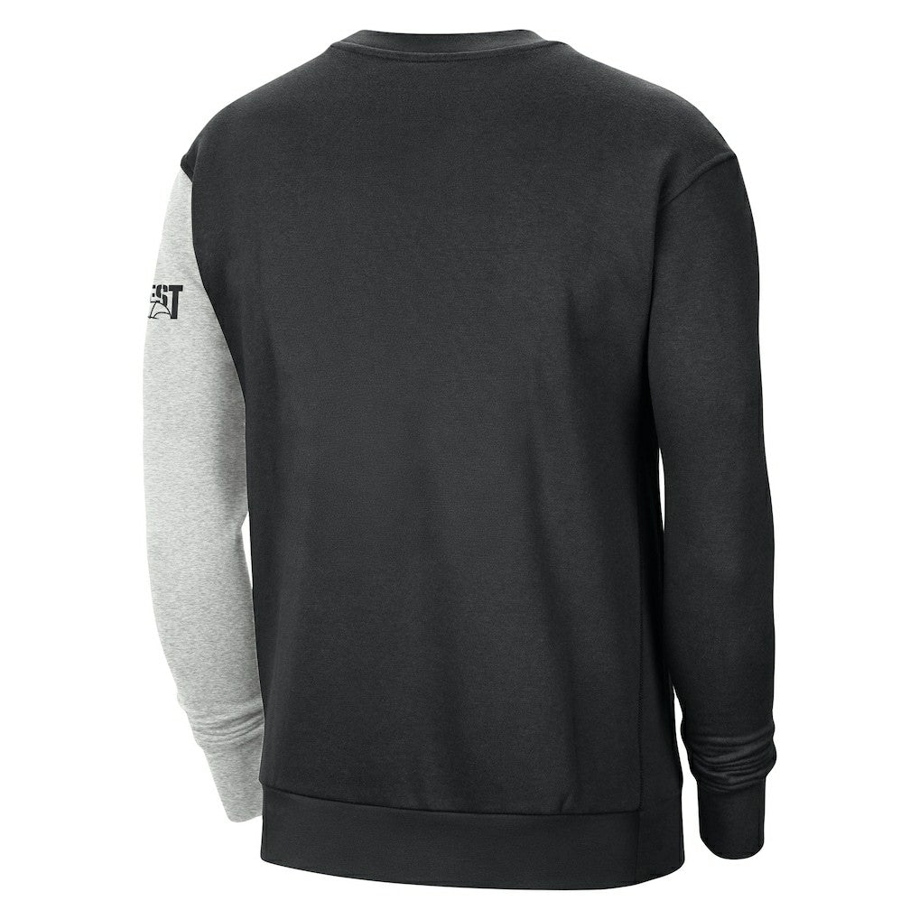 Golden State Warriors Courtside Versus Force & Flight Pullover Sweatshirt Black/Heather Gray - Nike