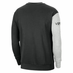 Milwaukee Bucks Courtside Versus Force & Flight Pullover Sweatshirt Black/Heather Gray - Nike