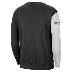 Philadelphia 76ers Courtside Versus Force & Flight Pullover Sweatshirt Black/Heather Gray - Nike