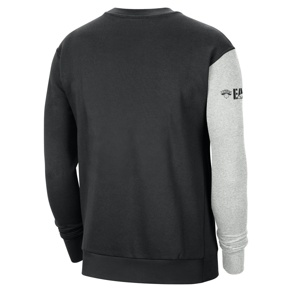 New York Knicks Courtside Versus Force & Flight Pullover Sweatshirt Black/Heather Gray - Nike