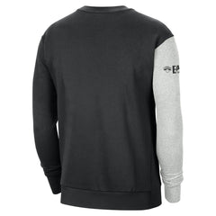 New York Knicks Courtside Versus Force & Flight Pullover Sweatshirt Black/Heather Gray - Nike