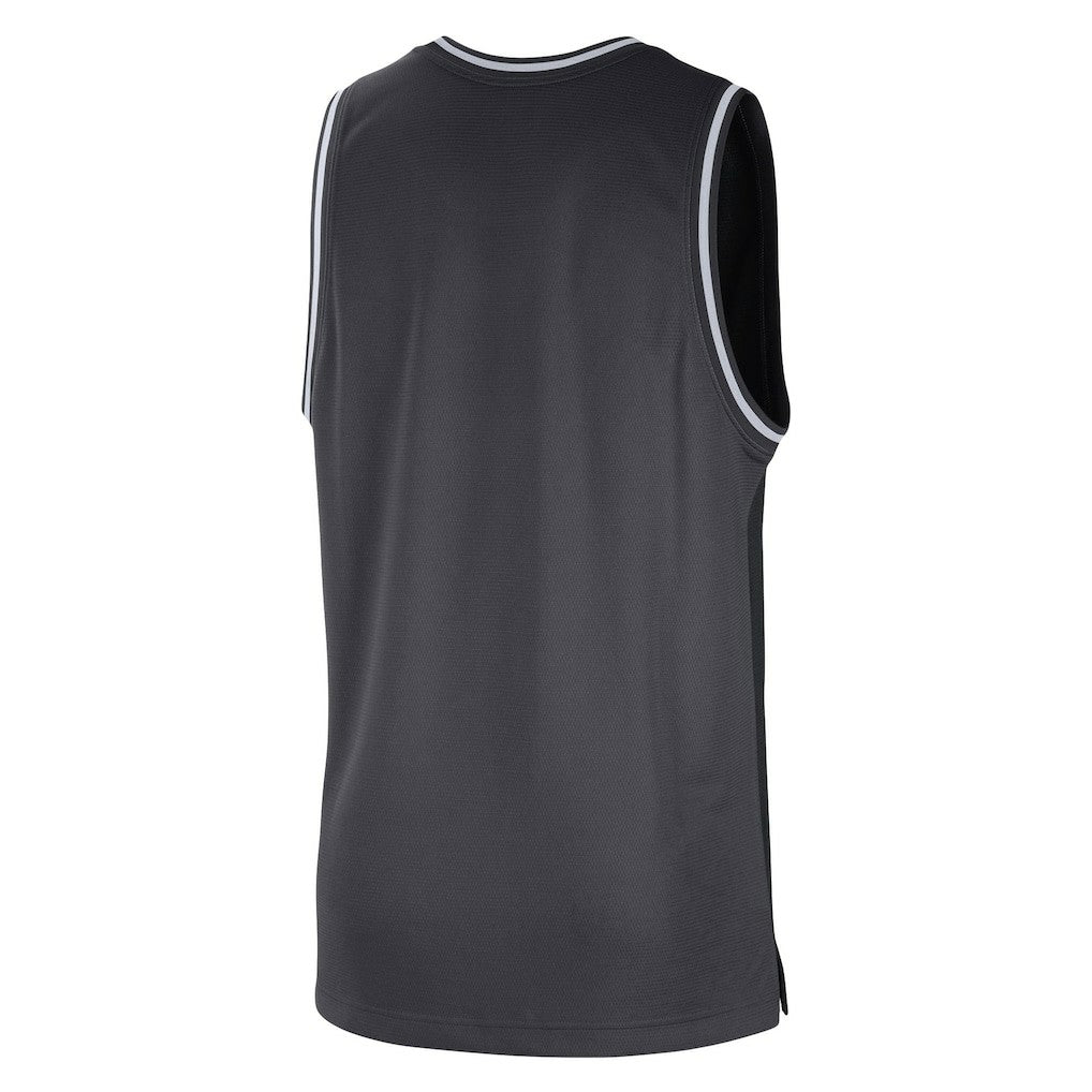 Brooklyn Nets Courtside Versus Force Split DNA Performance Mesh Tank Top Black/Anthracite - Nike