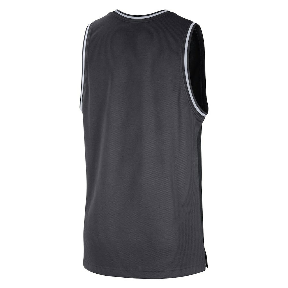 Brooklyn Nets Courtside Versus Force Split DNA Performance Mesh Tank Top Black/Anthracite - Nike