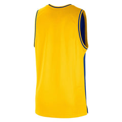 Golden State Warriors Courtside Versus Force Split DNA Performance Mesh Tank Top Royal/Gold - Nike