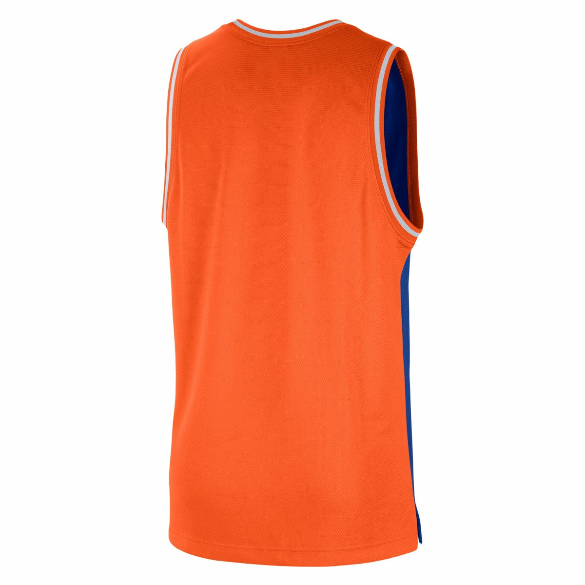 New York Knicks Courtside Versus Force Split DNA Performance Mesh Tank Top Blue/Orange - Nike
