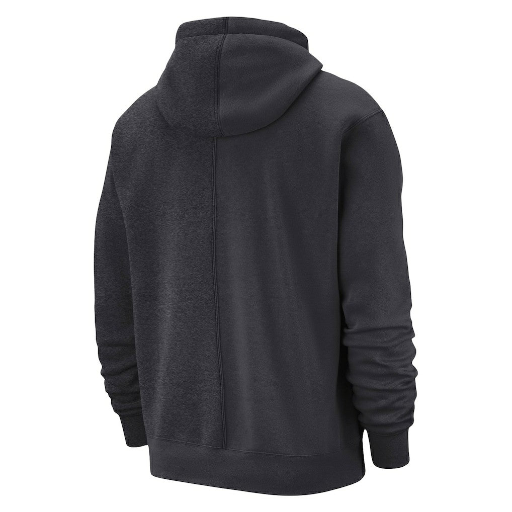 Brooklyn Nets Courtside Versus Stitch Split Pullover Hoodie Anthracite - Nike