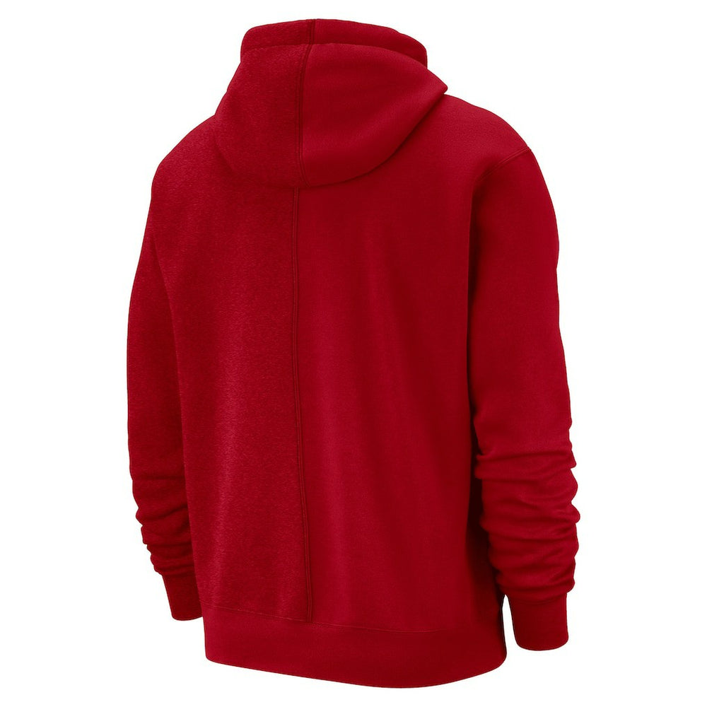 Philadelphia 76ers Courtside Versus Stitch Split Pullover Hoodie Red - Nike