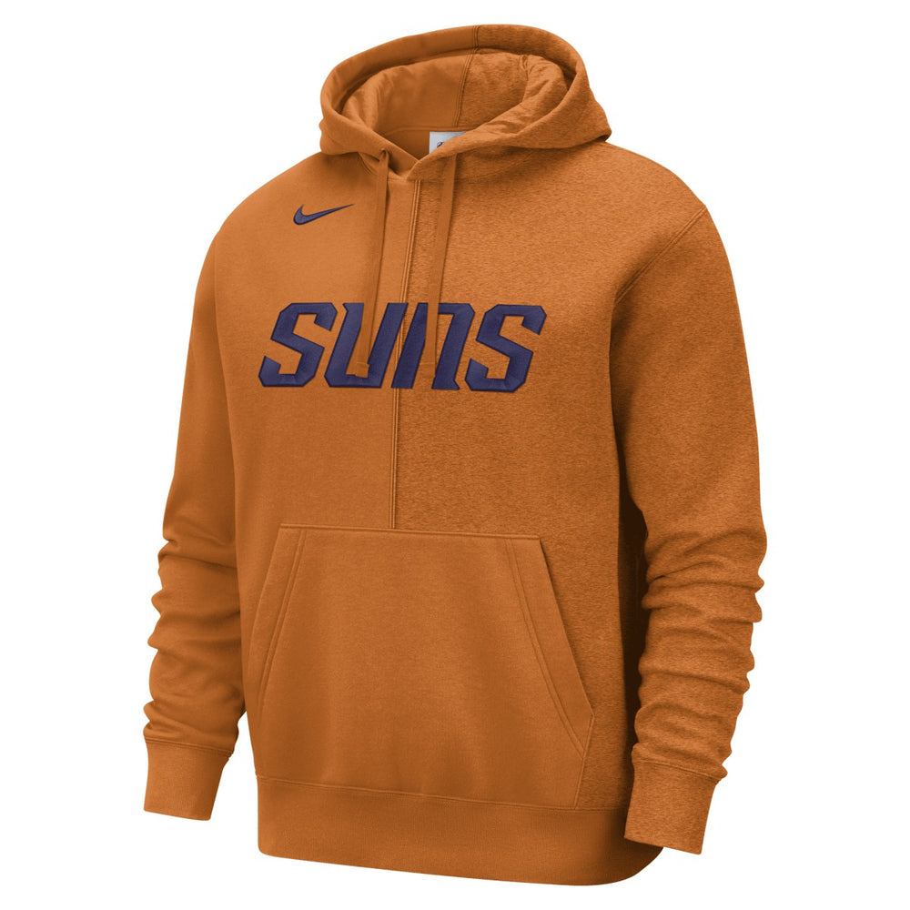 Phoenix Suns Courtside Versus Stitch Split Pullover Hoodie Orange - Nike