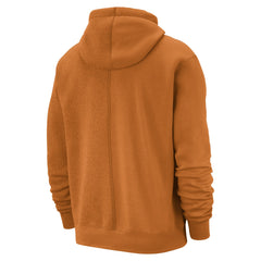 Phoenix Suns Courtside Versus Stitch Split Pullover Hoodie Orange - Nike