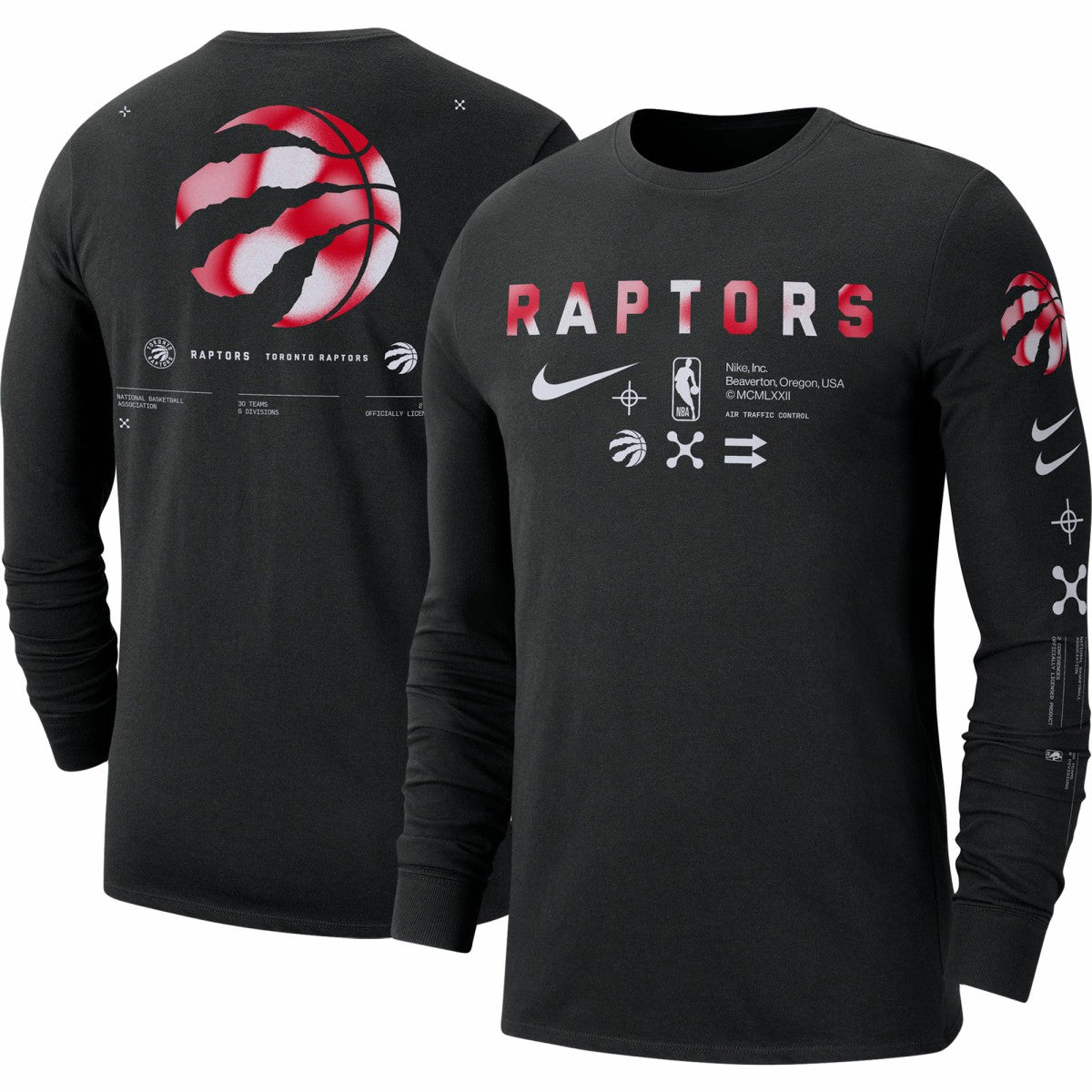 Toronto Raptors Essential Air Traffic Control Long Sleeve T-Shirt Black - Nike
