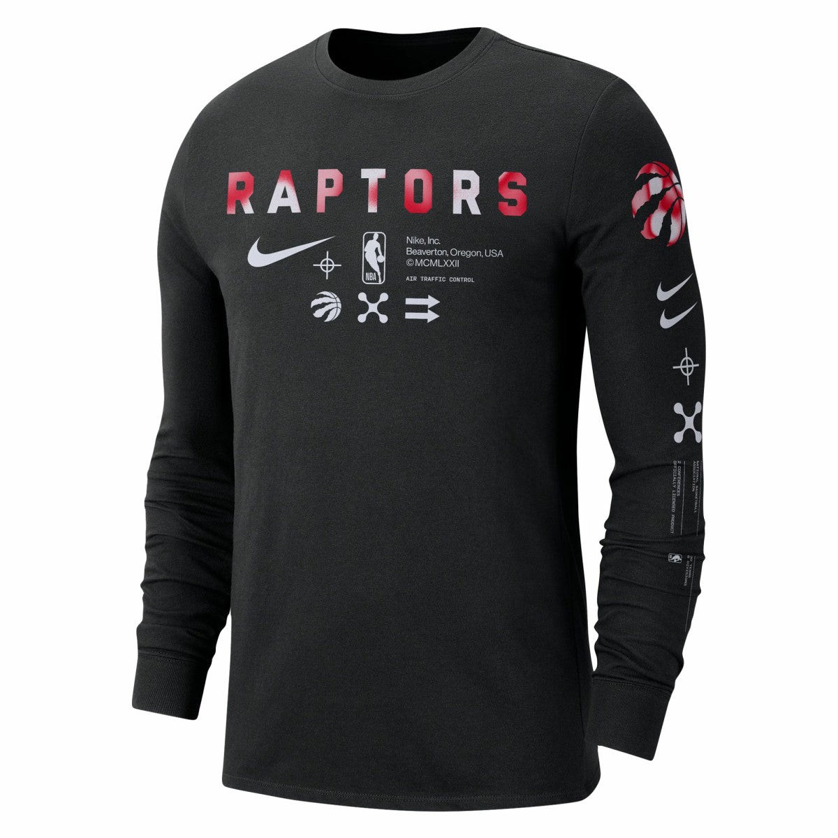 Toronto Raptors Essential Air Traffic Control Long Sleeve T-Shirt Black - Nike
