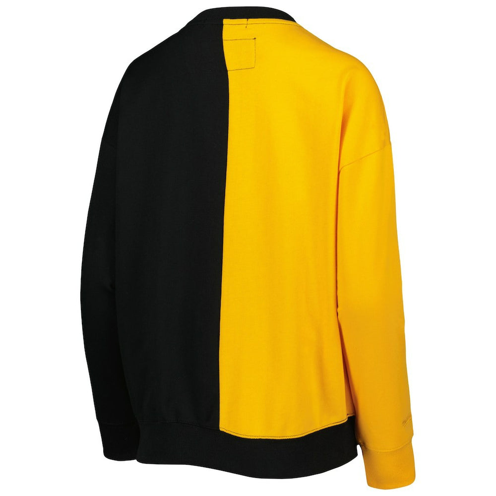 Pittsburgh Steelers Women's Big Face Pullover Sweatshirt - Black/Gold Pullover