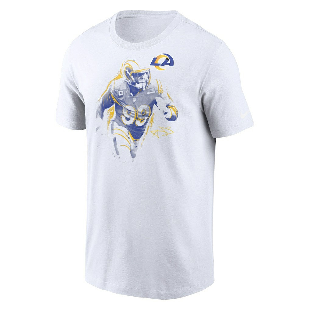 Aaron Donald Los Angeles Rams Player Graphic T-Shirt - White T-shirts