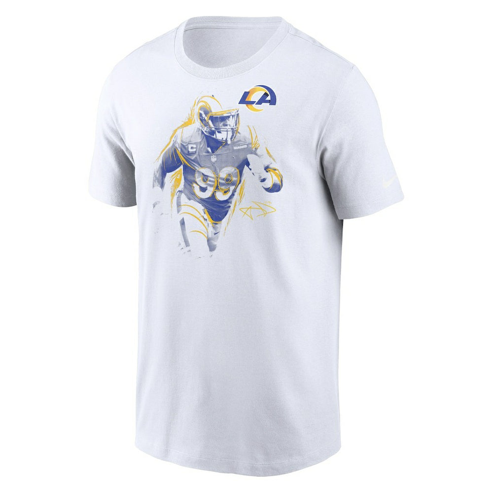 Aaron Donald Los Angeles Rams Player Graphic T-Shirt - White T-shirts