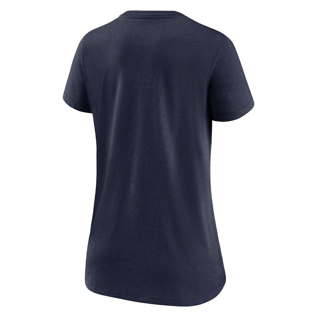 New England Patriots Women's Hometown Collection Tri-Blend V-Neck T-Shirt - Navy T-shirts