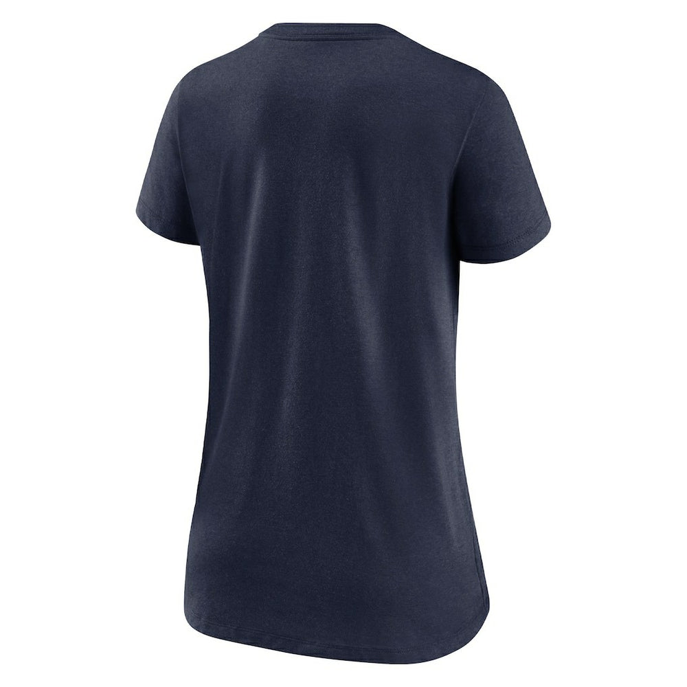 New England Patriots Women's Hometown Collection Tri-Blend V-Neck T-Shirt - Navy T-shirts