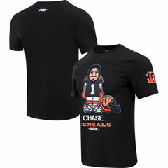 Ja'Marr Chase Cincinnati Bengals Pro Standard Player Avatar Graphic T-Shirt - Black T-shirts