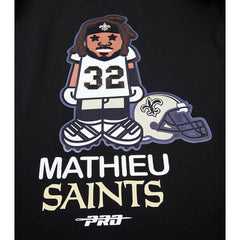 Tyrann Mathieu New Orleans Saints Pro Standard Player Avatar Graphic T-Shirt - Black T-shirts