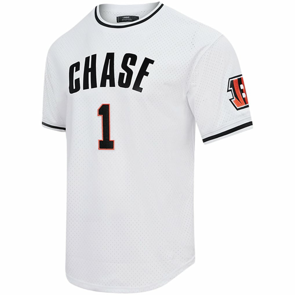 Ja'Marr Chase Cincinnati Bengals Pro Standard Mesh Player Name & Number Top - White Tops