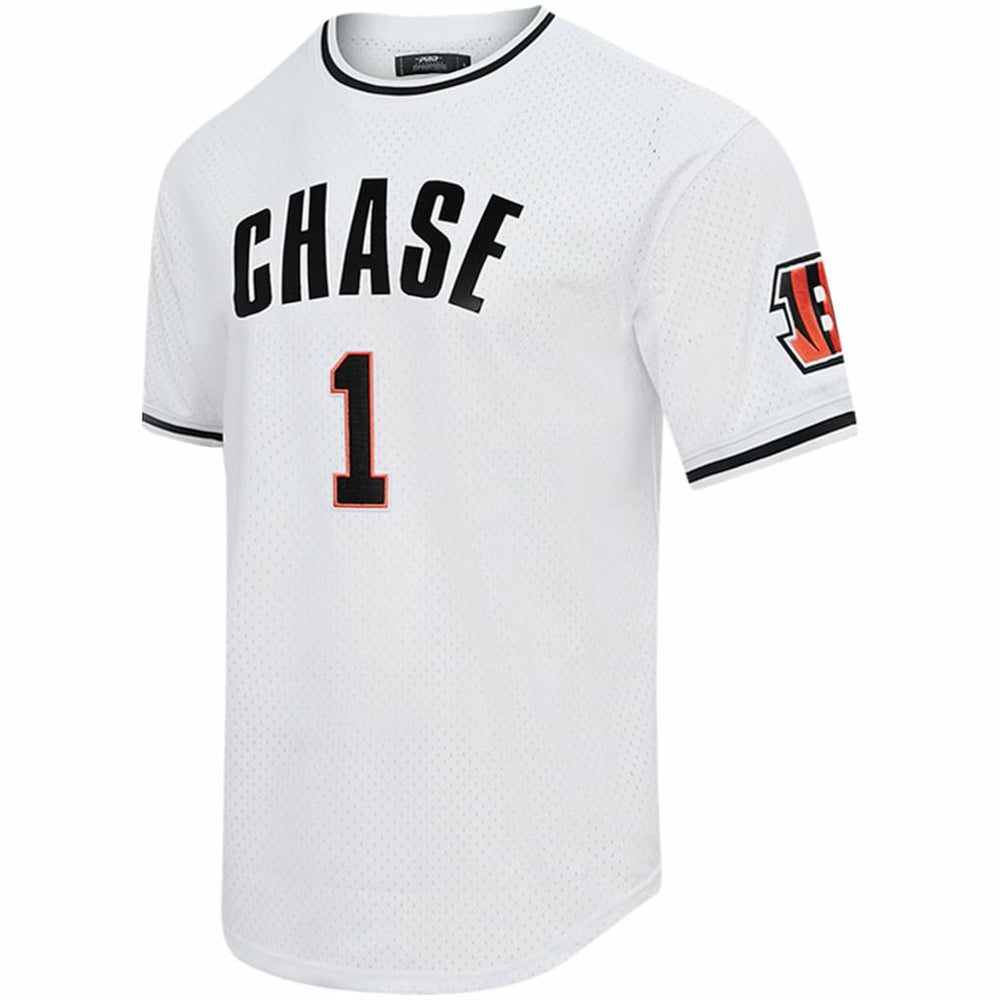 Ja'Marr Chase Cincinnati Bengals Pro Standard Mesh Player Name & Number Top - White Tops