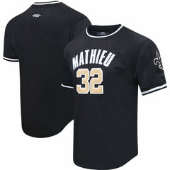 Tyrann Mathieu New Orleans Saints Pro Standard Mesh Player Name & Number Top - Black Tops