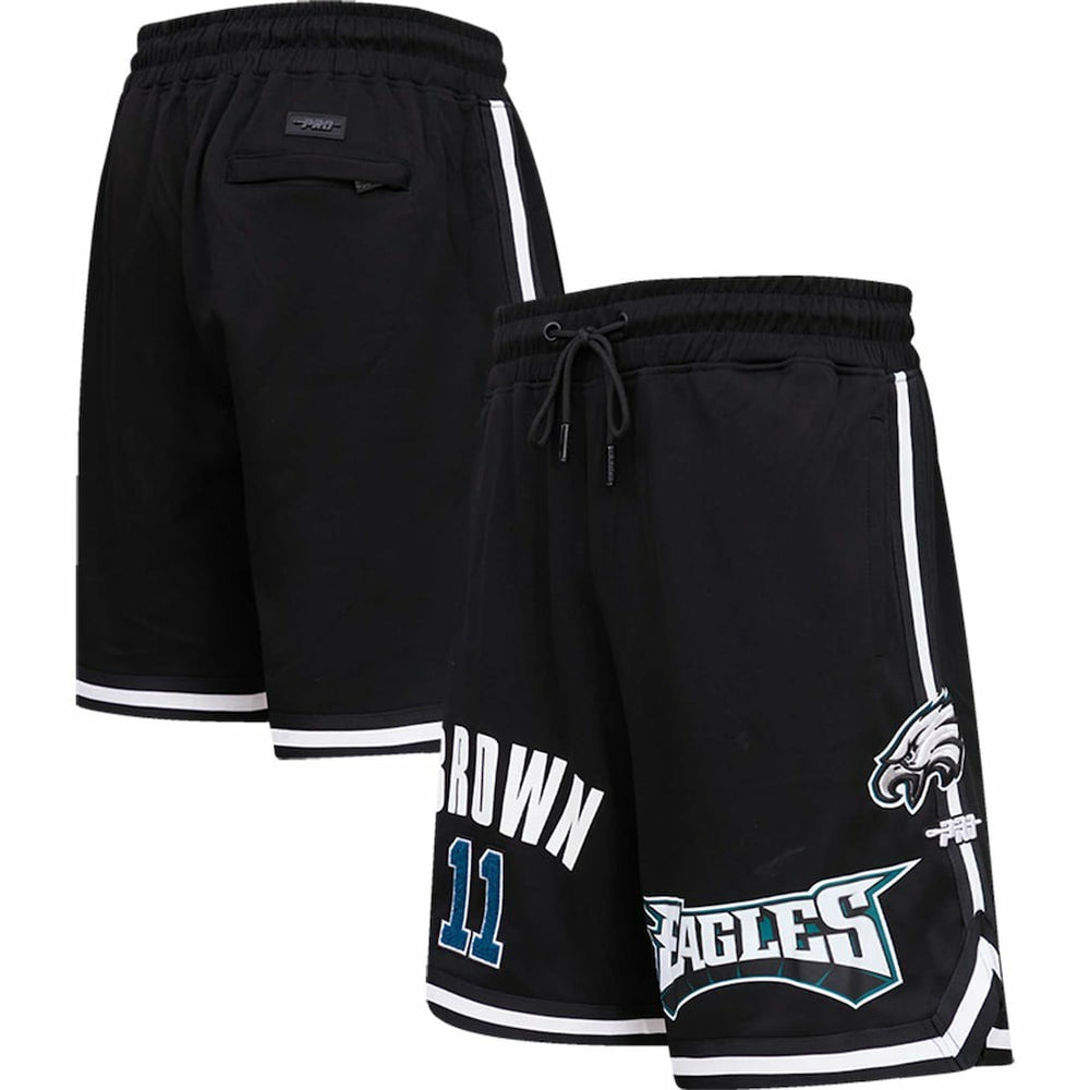 A.J. Brown Philadelphia Eagles Pro Standard Player Name & Number Shorts - Black Shorts